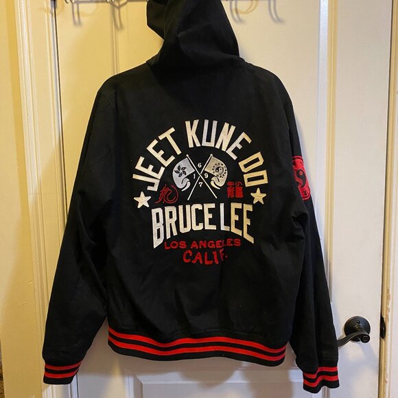 Roots Of Fight Bruce Lee Jeet Kune Do Hooded 75th Exclusive Jacket Men's L - Picture 9 of 9